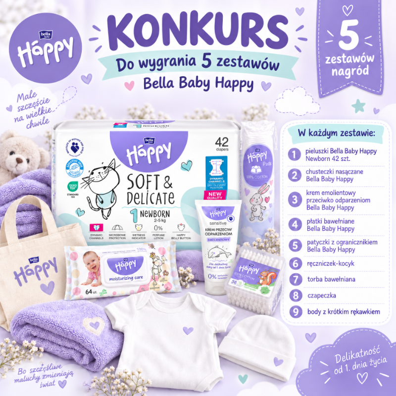 Konkurs „Pierwsze słowa dla Ciebie" z Bella Baby Happy