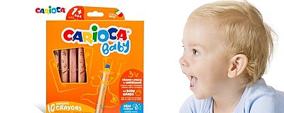 Kredki Carioca Baby 3w1 10 kolorów, od 1. roku życia