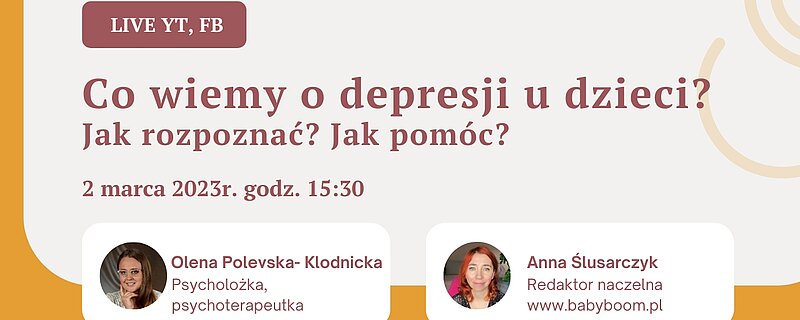Depresja to nie chwilowy smutek i dotyczy nie tylko dorosłych