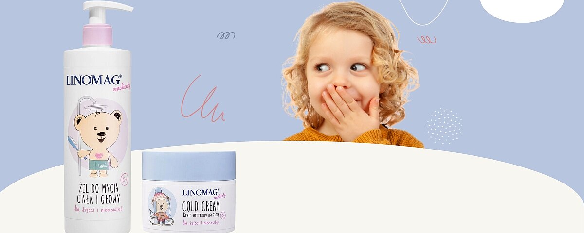 LINOMAG® Żel do mycia ciała i głowy oraz COLD CREAM krem ochronny na zimę