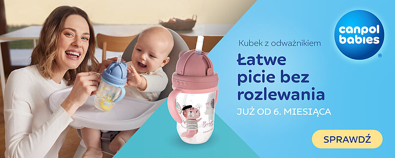 Kubek z rurką i odważnikiem od Canpol babies. Opinie mam