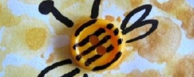 Pszczółki na plastrze miodu