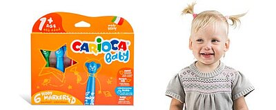 Pisaki Carioca Misiaki 6 kolorów, od 1. roku życia