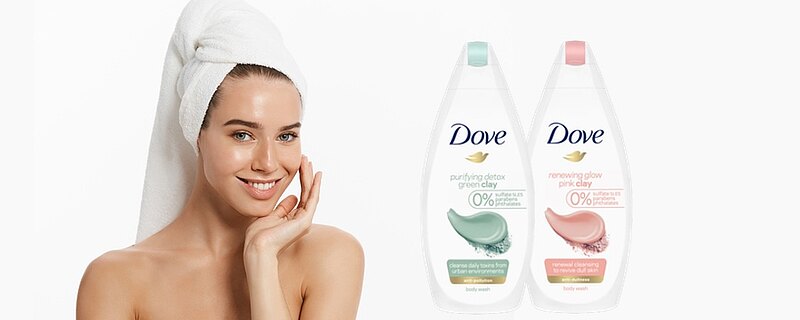 Dove. Żele pod prysznic z linii Dove Clay. Opinie