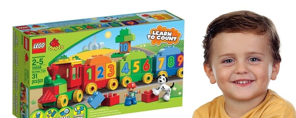 Pociąg z cyferkami LEGO DUPLO.