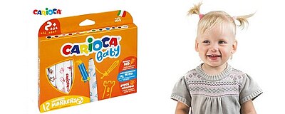 Pisaki Carioca Baby 12 kolorów, od 2. roku życia